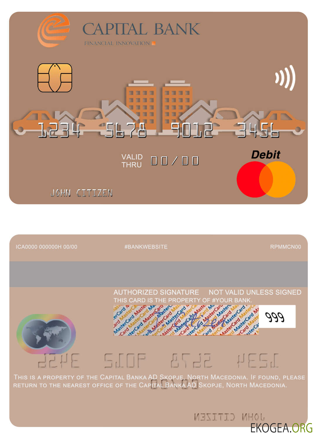 Macédoine du Nord Capital Banka AD Skopje mastercard